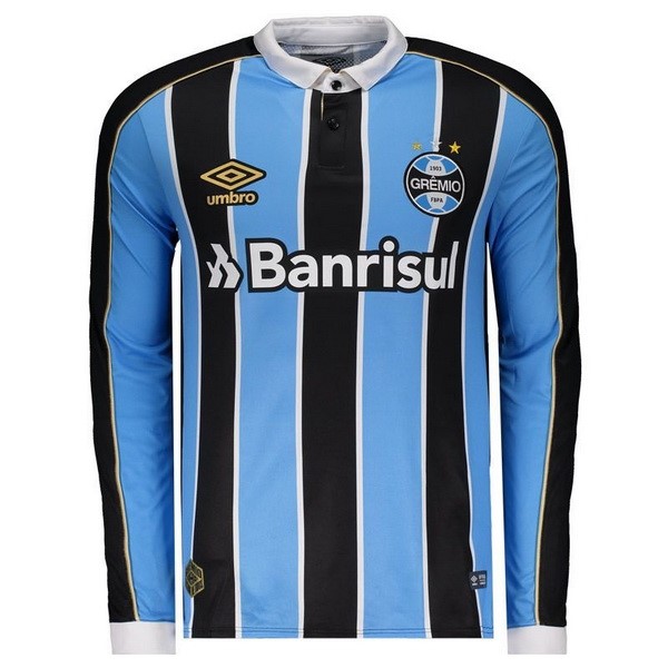 Camiseta Grêmio FBPA 1ª Kit ML 2019 2020 Azul
